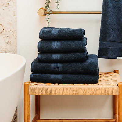 Hâws Relax håndklædesæt mørkeblå 12 stk.