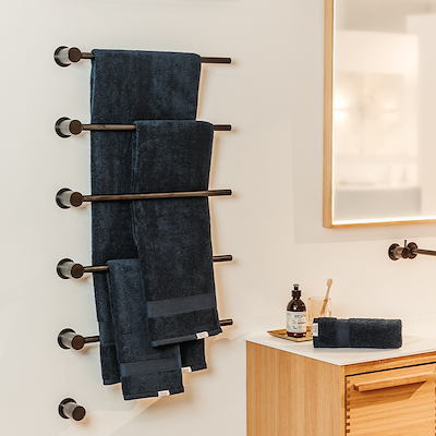 Hâws Relax håndklædesæt mørkeblå 12 stk.