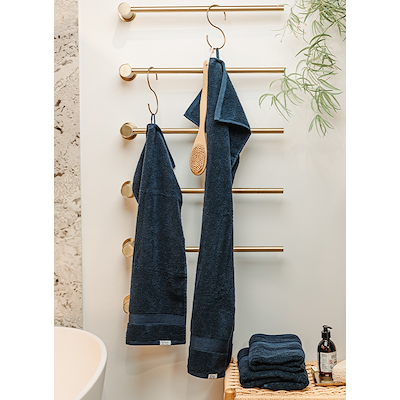 Hâws Relax håndklædesæt mørkeblå 12 stk.