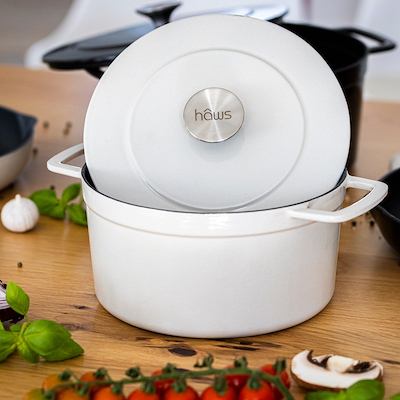 Hâws Santo støbejernsgryde 5,7  liter sand