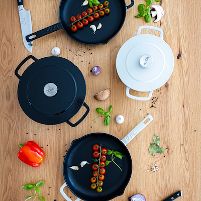 Hâws Santo støbejernspande sort Ø28 cm