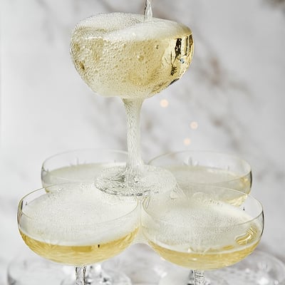 Frederik Bagger Crispy Clear Gatsby champagneskål 33 cl. 2 stk