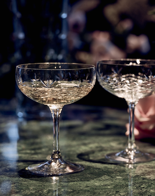 Frederik Bagger Crispy Clear Gatsby champagneskål 33 cl. 2 stk