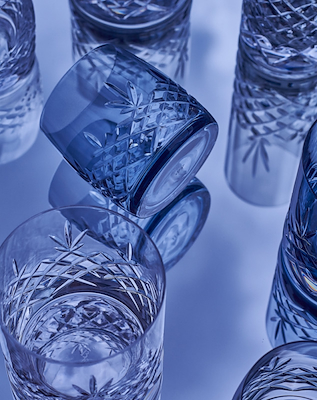 Frederik Bagger Crispy Aqua sapphire glas 2 stk. 23 cl.