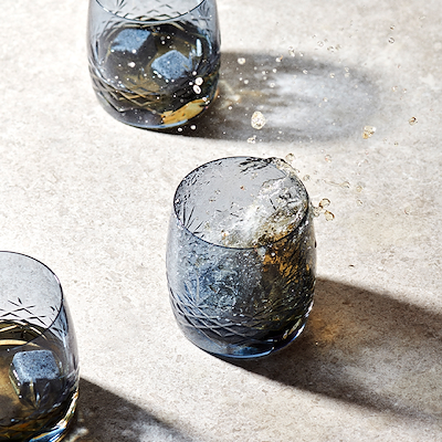 Frederik Bagger Crispy Aqua sapphire glas 2 stk. 23 cl.