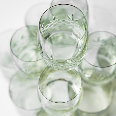 Frederik Bagger Crispy Aqua emerald glas 2 stk. 23 cl