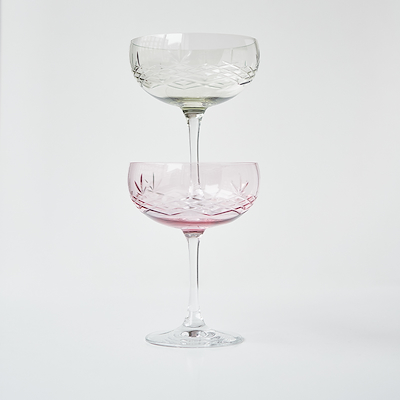 Frederik Bagger Crispy Emerald Gatsby champagneskål 33 cl 2 stk.