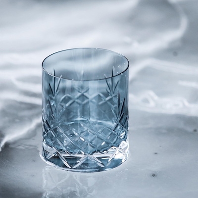 Frederik Bagger Crispy lowball sapphire glas 2 stk. 38 cl