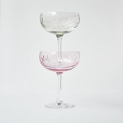 Frederik Bagger Crispy Topaz Gatsby champagneskål 33 cl 2 stk.