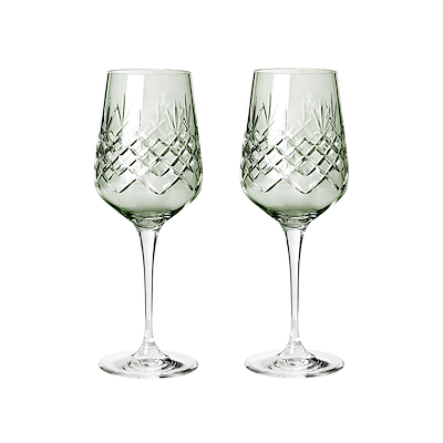 Frederik Bagger Crispy Madame vinglas emerald/grøn 2 stk. 35 cl