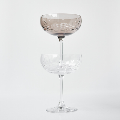 Frederik Bagger Crispy Copal Gatsby champagneskål 33 cl 2 stk.