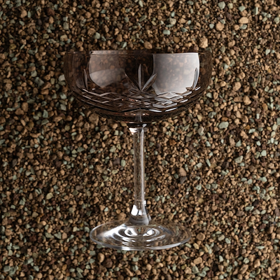 Frederik Bagger Crispy Copal Gatsby champagneskål 33 cl 2 stk.