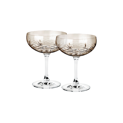 Frederik Bagger Crispy Copal Gatsby champagneskål 33 cl 2 stk.