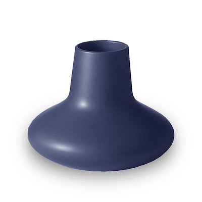 Georg Jensen Henning Koppel vase blå stentøj lille