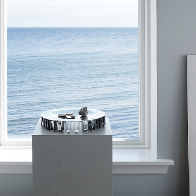 Georg Jensen Frequency centerpiece fad stål