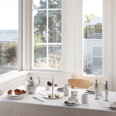 Georg Jensen Bernadotte sukkerskål med ske