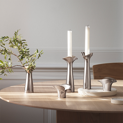 Georg Jensen Bloom Botanica fyrfadsstage 2 stk.