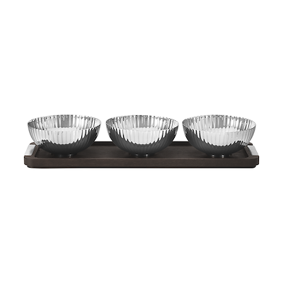 Georg Jensen Bernadotte bakke med 3 skåle
