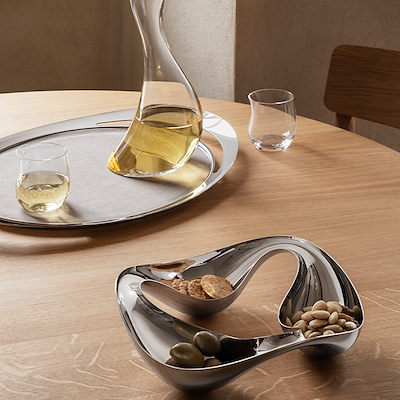 Georg Jensen Cobra triple snackskål