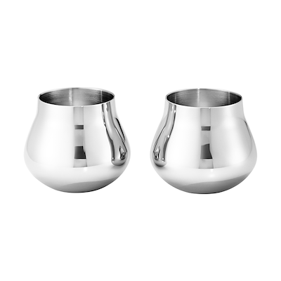 Georg Jensen SKY shotglas blankt stål 2 stk. 8 cl