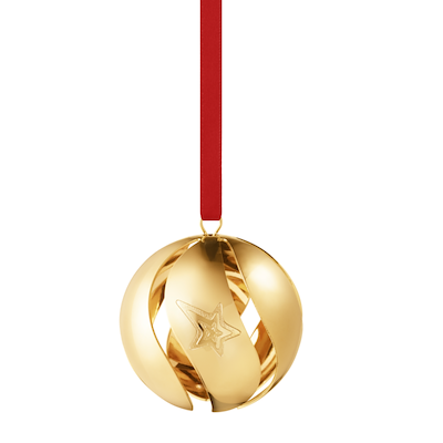 Georg Jensen 2021 julekugle forgyldt