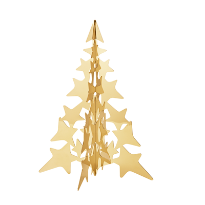 Georg Jensen 2021 juletræ forgyldt 16 cm