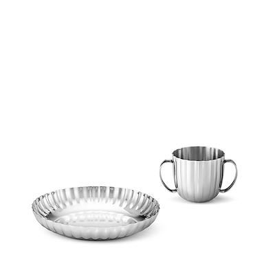 Georg Jensen Bernadotte barnesæt med kop og tallerken