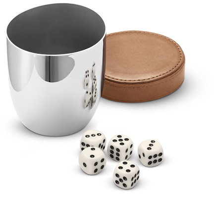 Georg Jensen SKY raflesæt i stål og læder