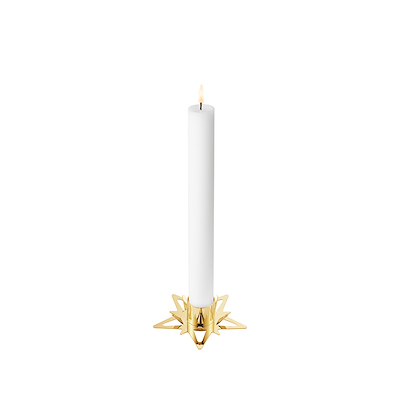 Georg Jensen Classic Christmas lysestager 2 stk. guldbelagt