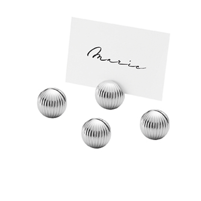 Georg Jensen Bernadotte Bordkortholder 4 stk.