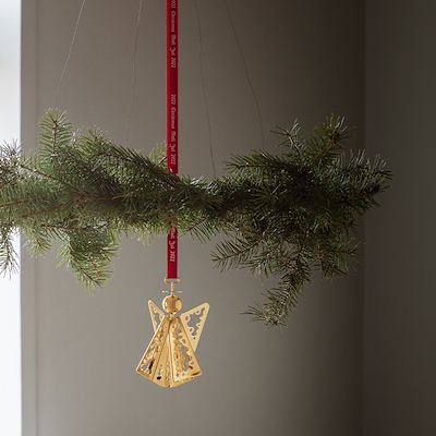 Georg Jensen juleuro 2022 engel med blonde forgyldt