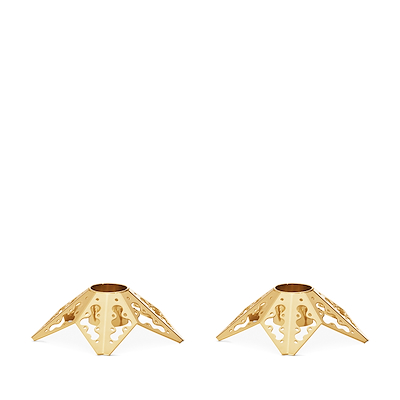 Georg Jensen Jul 2022 kertelysestage forgyldt 2 stk.