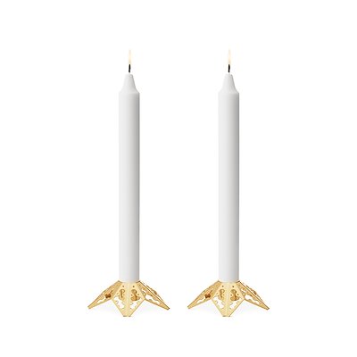 Georg Jensen Jul 2022 kertelysestage forgyldt 2 stk.