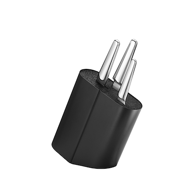 Georg Jensen Alfredo knivblok stål sort