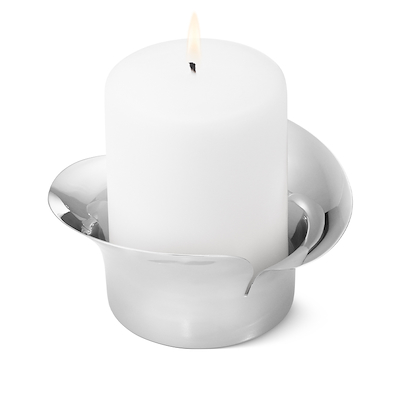 Georg Jensen Bloom Botanica lysestage til bloklys H6 cm