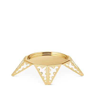 Georg Jensen Jul 2022 lysestage forgyldt til bloklys