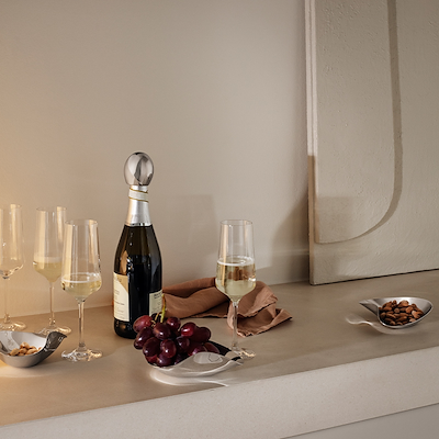 Georg Jensen Bernadotte champagneglas 6 stk.