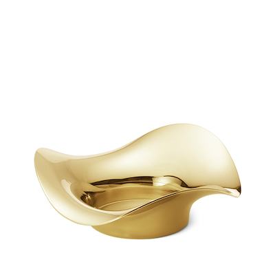 Georg Jensen Cobra Pillar bloklysstage guld