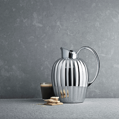 Georg Jensen Bernadotte termokande med trykknap 1 liter