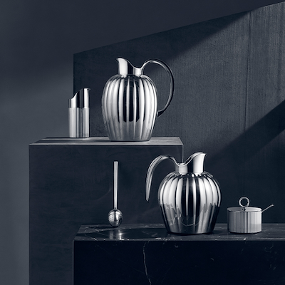 Georg Jensen Bernadotte termokande med trykknap 0,8 liter