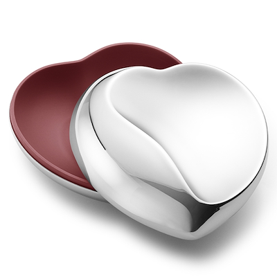 Georg Jensen Heart Box bonbonniere rød stor