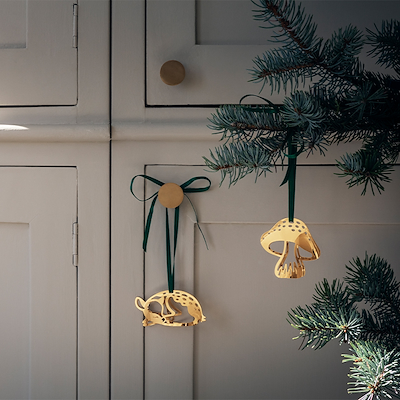 Georg Jensen Jul 2023 juleornament svamp forgyldt