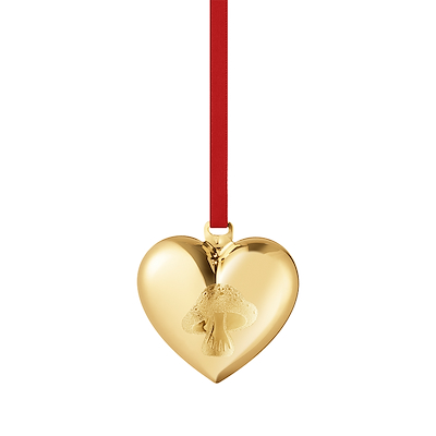 Georg Jensen julehjerte 2023 forgyldt