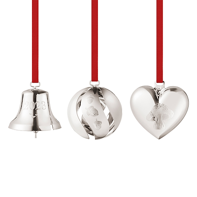 Georg Jensen Jul 2023 ornamentsæt 3 stk.