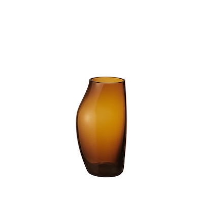 Georg Jensen SKY vase glas amber 21,5 cm