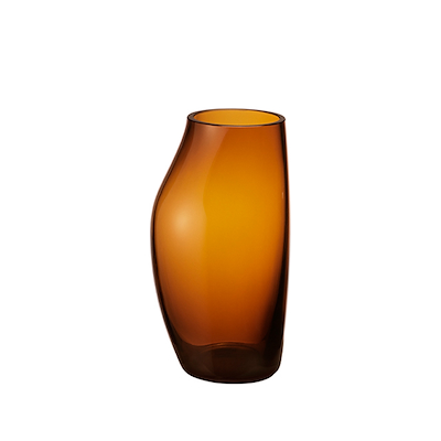 Georg Jensen SKY vase glas amber 30 cm
