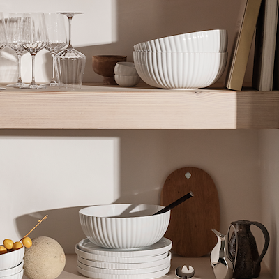 Georg Jensen Bernadotte salatskål hvid