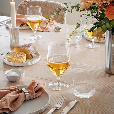 Georg Jensen Bernadotte ølglas 52 cl 6 stk.