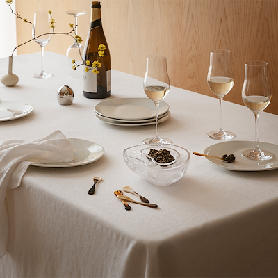 Georg Jensen Indulgence kaviarskål klar glas 2 stk.