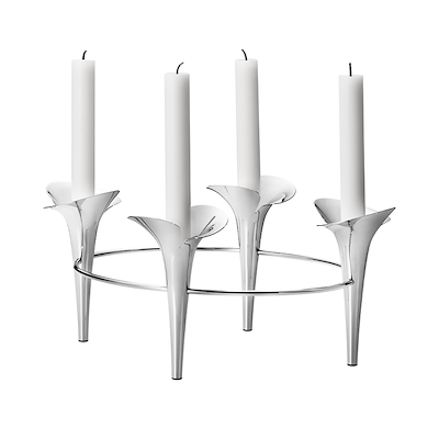 Georg Jensen Bloom Botanica lysestage rustfrit stål